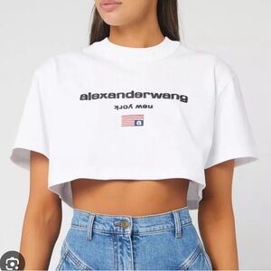 Alexander Wang New York Cropped Tee